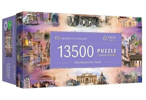 ⁨Puzzle 13500 Cities Beyond the Clouds TREFL⁩ w sklepie Wasserman.eu