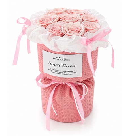 ⁨Flower box, bukiet zapachowych kwiatów mydlanych w pudełku, LED 9szt. BUK33R⁩ w sklepie Wasserman.eu