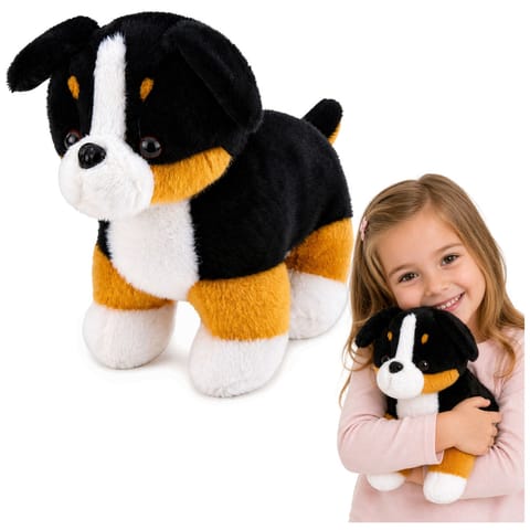 ⁨Pluszowa Maskotka Miękki Piesek Przytulanka Pies Berneński 30x30 cm⁩ w sklepie Wasserman.eu