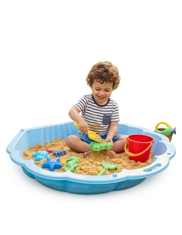 ⁨WOOPIE Piaskownica Basen Muszelka Niebieska 3w1 Suchy Basen 1 szt.⁩ w sklepie Wasserman.eu