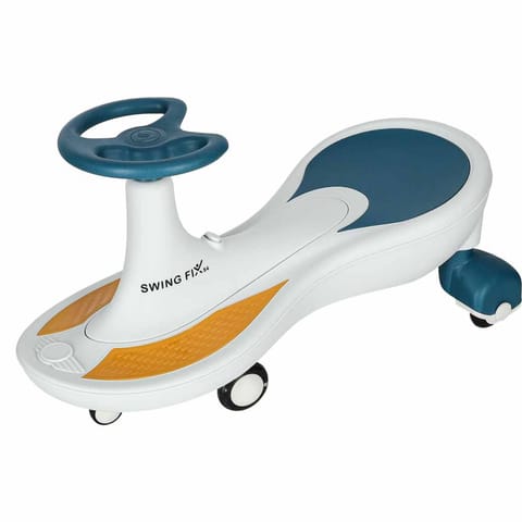 ⁨Jeździk grawitacyjny LED Swing Fix S4 świecące koła z muzyką grający 76cm niebiesko-biały max 100kg⁩ w sklepie Wasserman.eu