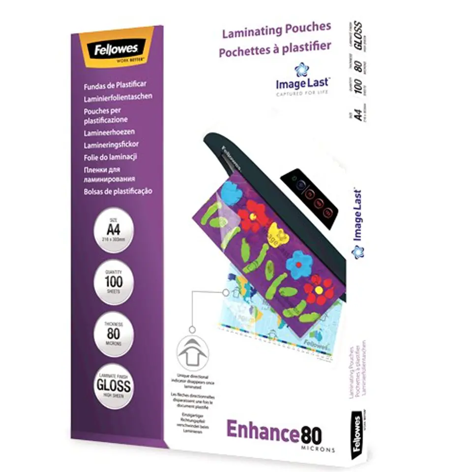 ⁨Fellowes Laminating Pouch PREMIUM A4, Clear⁩ at Wasserman.eu