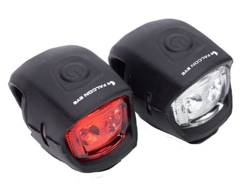 ⁨ZESTAW LAMPEK ROWEROWYCH FALCON EYE WEEKS, 10/5LM, BATERYJNY⁩ w sklepie Wasserman.eu