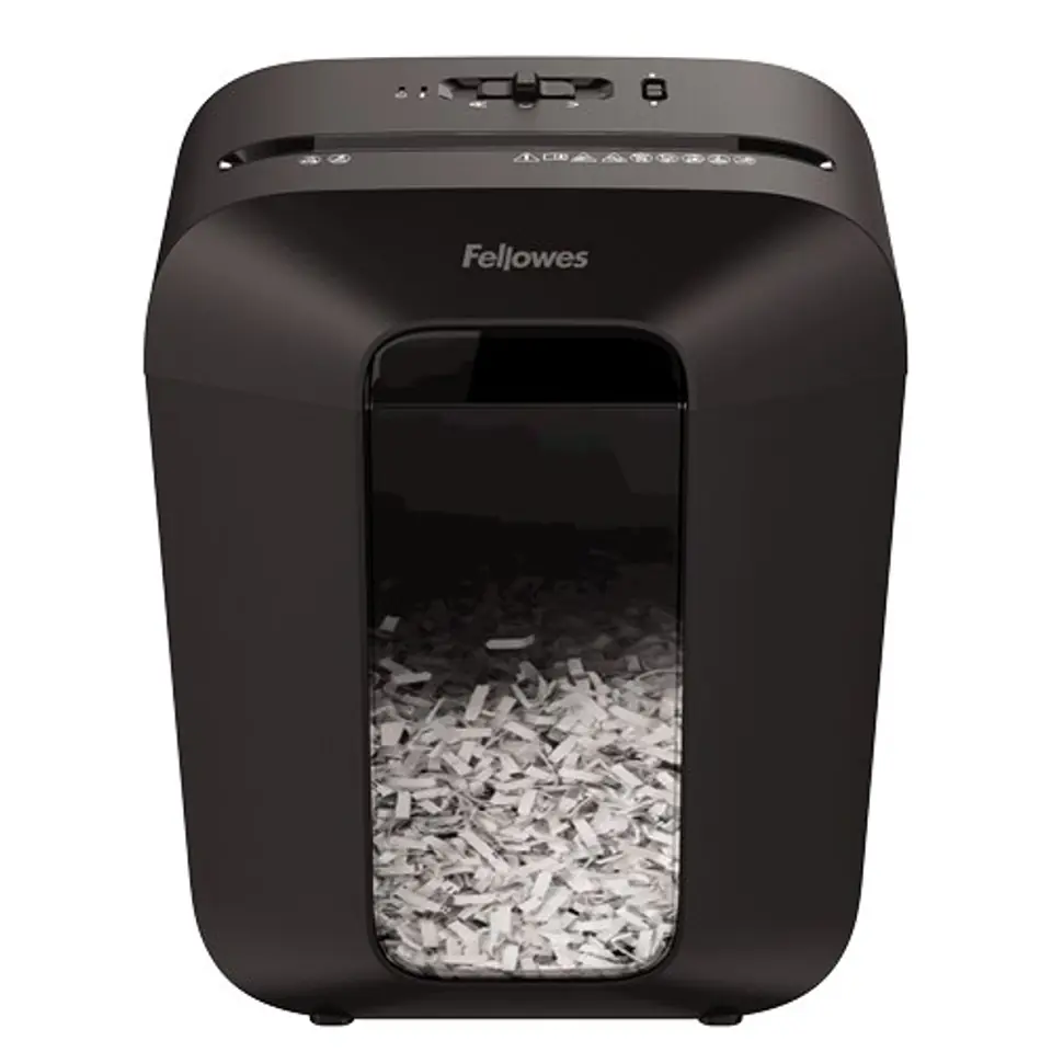 Fellowes Powershred LX50 Black, 17 L, Credit cards shredding, Cross-Cut Shredder, Paper handling standard/output 9 sheets per pa at Wasserman.eu