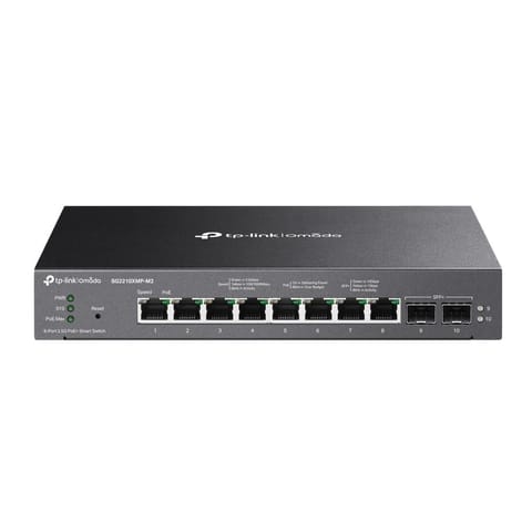 TP-Link Omada 8-Port 2.5GBASE-T and 2-Port 10GE SFP+ Smart Switch with 8-Port PoE+ at Wasserman.eu