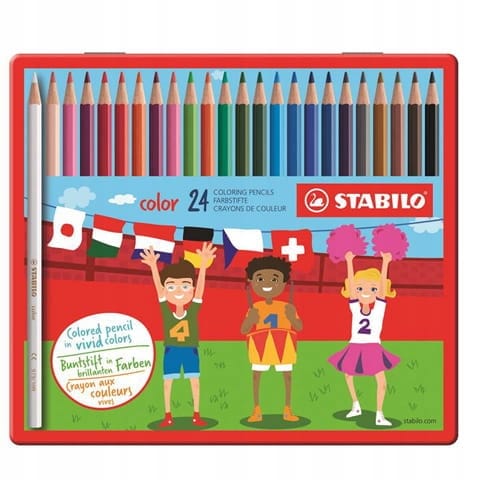 ⁨Kredki COLOR kpl 24 szt. pud. z zawieszką 1924/77-11 STABILO⁩ w sklepie Wasserman.eu