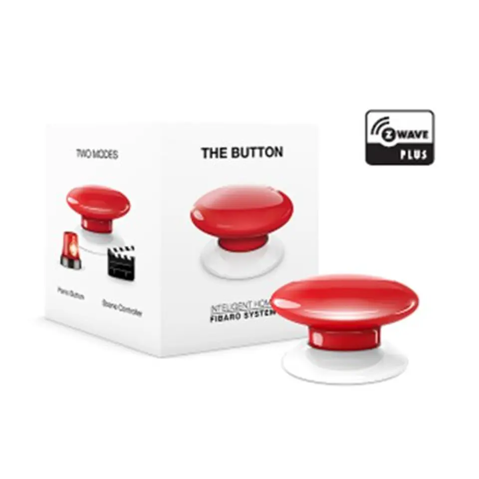 ⁨Fibaro The Button Z-Wave, Red⁩ w sklepie Wasserman.eu