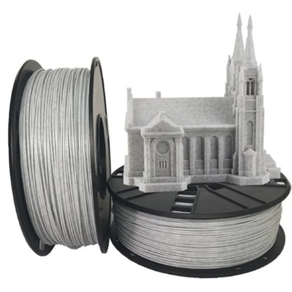 ⁨Filament of 3D printer PLA/1.75mm/marble⁩ at Wasserman.eu