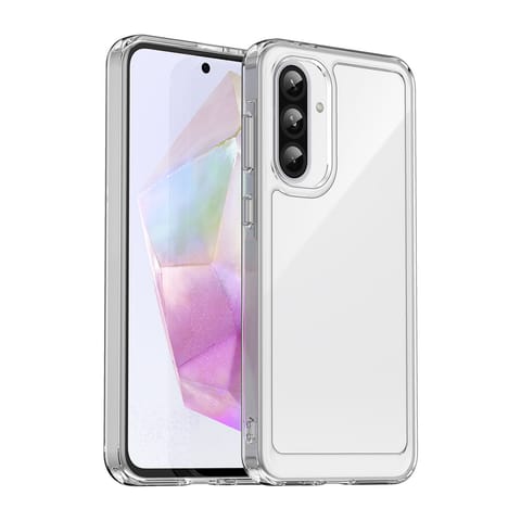 ⁨Etui pokrowiec z elastyczną ramką do Samsung Galaxy A26 Outer Space Case - przezroczysty⁩ w sklepie Wasserman.eu