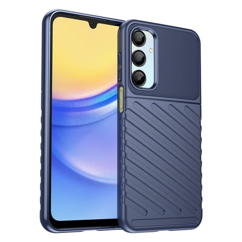 ⁨Etui silikonowe pancerny pokrowiec na Samsung Galaxy A26 Thunder Case - niebieski⁩ w sklepie Wasserman.eu