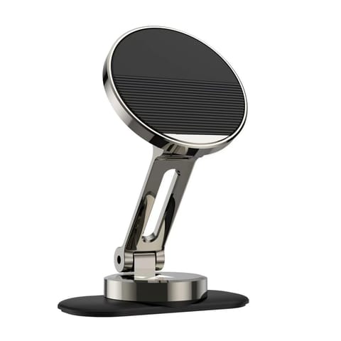 ⁨Uchwyt samochodowy magnetyczny do smartfona na deskę rozdzielczą składany - szary⁩ w sklepie Wasserman.eu