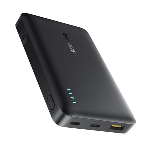 ⁨Powerbank 10000mAh 22.5W EnerFill FP21 USB-A USB-C z kablem USB-C - czarny⁩ w sklepie Wasserman.eu