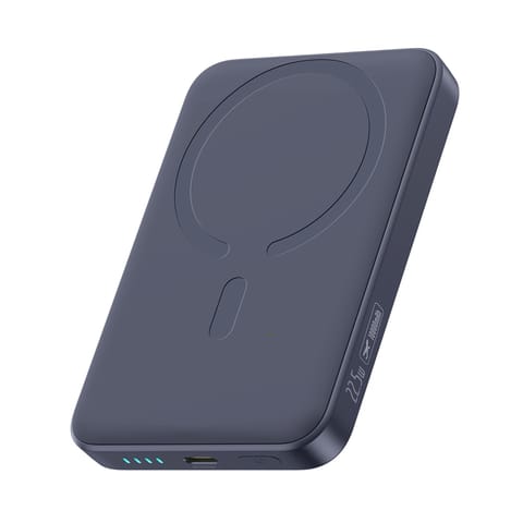 ⁨Powerbank magnetyczny 10000mAh 22.5W EnerFill FM11 MagSafe z kablem USB-C - ciemnoszary⁩ w sklepie Wasserman.eu