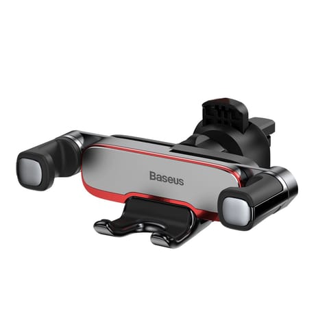 ⁨Uchwyt samochodowy grawitacyjny zaciskowy do smartfona telefonu - srebrny⁩ w sklepie Wasserman.eu