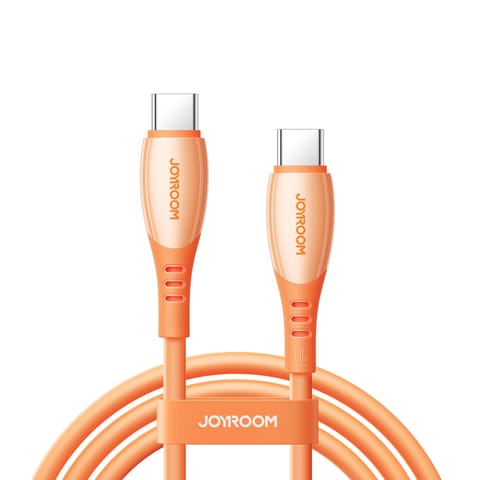 ⁨Kabel przewód USB-C Vibrant Series 60W 1.2m - pomarańczowy⁩ w sklepie Wasserman.eu