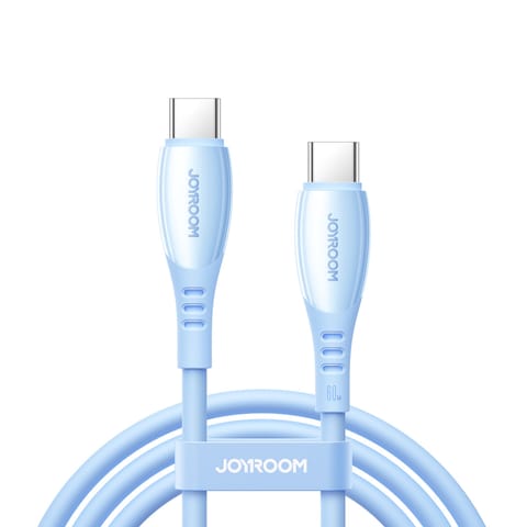 ⁨Kabel przewód USB-C Vibrant Series 60W 1.2m - niebieski⁩ w sklepie Wasserman.eu