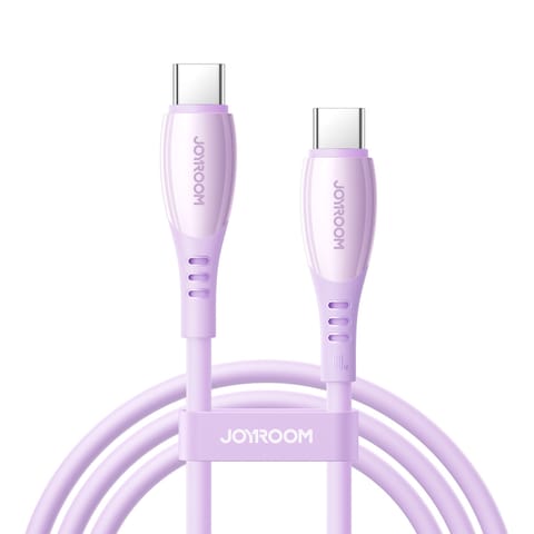 ⁨Kabel przewód USB-C Vibrant Series 60W 1.2m - fioletowy⁩ w sklepie Wasserman.eu