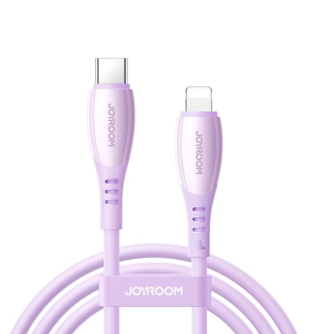⁨Kabel przewód USB-C - iPhone Lightning Vibrant Series 30W 1.2m - fioletowy⁩ w sklepie Wasserman.eu