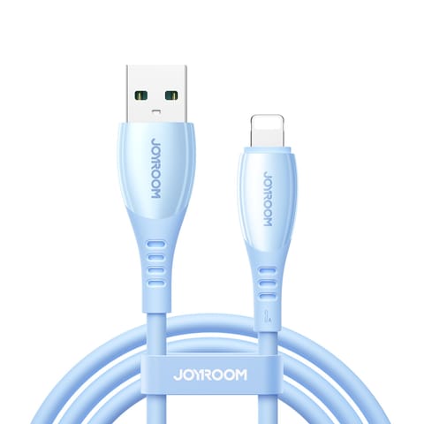 ⁨Kabel przewód USB-A - iPhone Lightning Vibrant Series 3A 1.2m - niebieski⁩ w sklepie Wasserman.eu