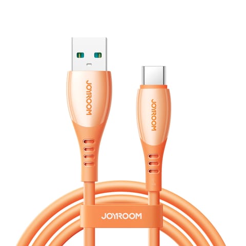 ⁨Kabel przewód USB-A - USB-C Vibrant Series 3A 1.2m - pomarańczowy⁩ w sklepie Wasserman.eu