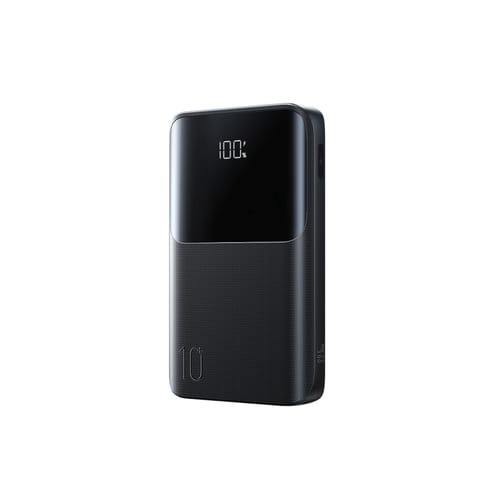 ⁨Powerbank 10000mAh 22.5W USB-A USB-C z wyświetlaczem JR-QP191 Mini - czarny⁩ w sklepie Wasserman.eu