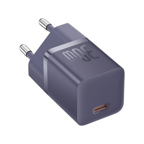 ⁨Ładowarka sieciowa USB-C GaN5 30W z kablem USB-C 100W 1m - fioletowa⁩ w sklepie Wasserman.eu