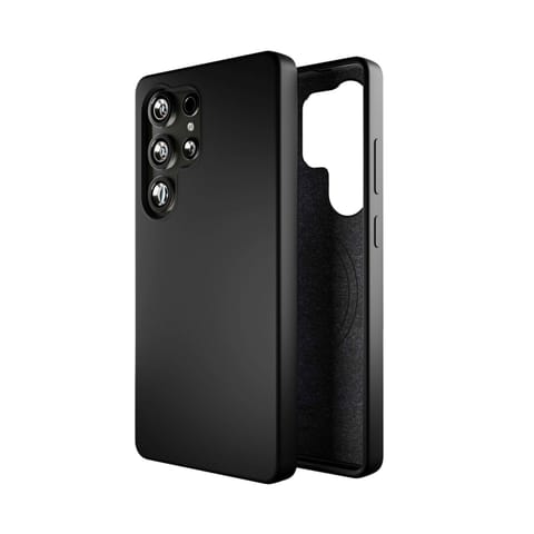 ⁨Etui silikonowe case do Samsung Galaxy S25 Ultra Icon Mag MagSafe - czarny⁩ w sklepie Wasserman.eu