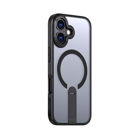 ⁨Etui pokrowiec z podstawką na iPhone 17 Hybrid Armor X MagSafe - czarny⁩ w sklepie Wasserman.eu