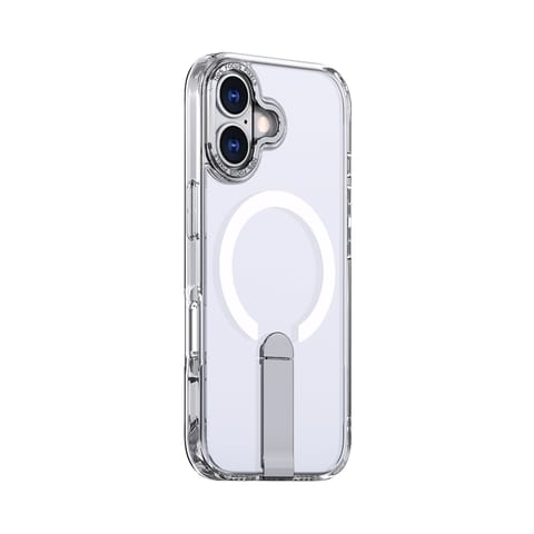⁨Etui pokrowiec z podstawką na iPhone 17 Hybrid Armor X MagSafe - przezroczysty⁩ w sklepie Wasserman.eu
