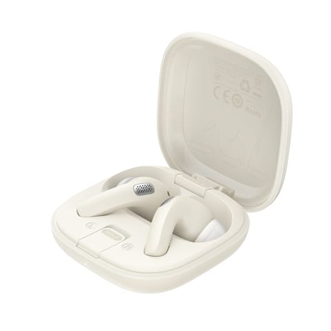 ⁨Słuchawki bezprzewodowe dokanałowe z funkcją podstawki na telefon W4 TWS - białe⁩ w sklepie Wasserman.eu