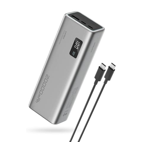 ⁨Powerbank 20000mAh USB-A USB-C 150W - szary⁩ w sklepie Wasserman.eu