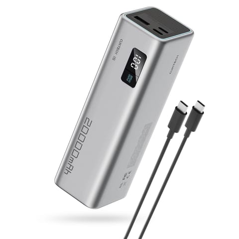 ⁨Powerbank 20000mAh USB-C USB-A 100W - szary⁩ w sklepie Wasserman.eu
