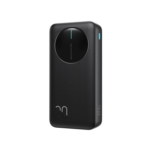 ⁨Powerbank z wyświetlaczem cyfrowym 20000mAh USB-A USB-C 22.5W - czarny⁩ w sklepie Wasserman.eu