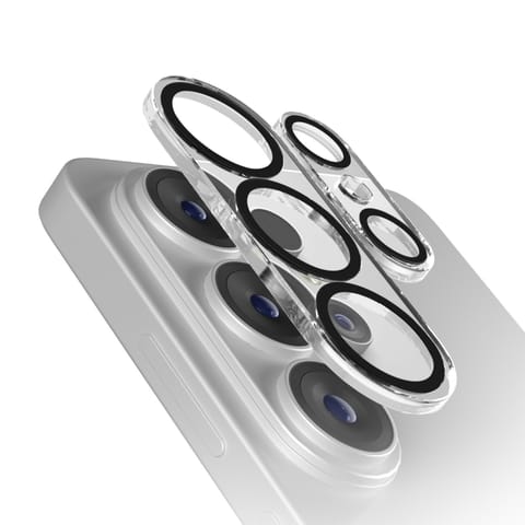 ⁨Szkło ochronne na tylną kamerę do Samsung Galaxy S26 Ultra - z czarną ramką⁩ w sklepie Wasserman.eu