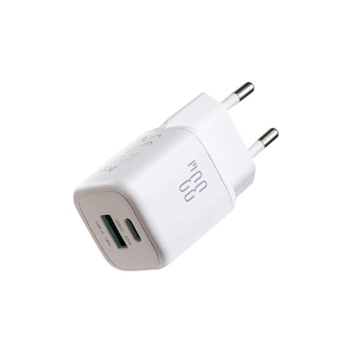 ⁨Ładowarka sieciowa USB-A USB-C 33W - biała⁩ w sklepie Wasserman.eu