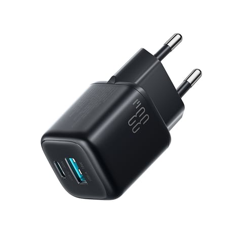 ⁨Ładowarka sieciowa USB-A USB-C 33W - czarna⁩ w sklepie Wasserman.eu