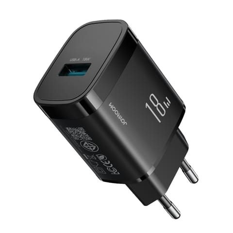 ⁨Ładowarka sieciowa USB-A 18W - czarna⁩ w sklepie Wasserman.eu