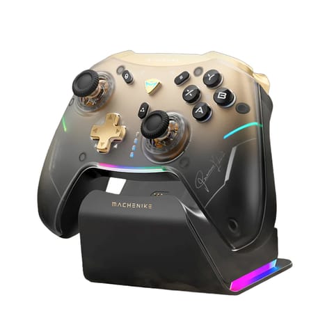 ⁨Kontroler bezprzewodowy ze stacją ładującą do gier G5Pro Premium Edition - czarno-złoty⁩ w sklepie Wasserman.eu