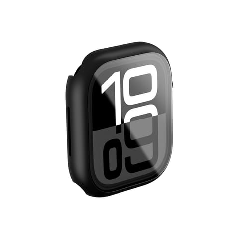 ⁨Etui ze szkłem hartowanym do Apple Watch 42mm Radix Glass - czarne⁩ w sklepie Wasserman.eu