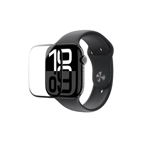 ⁨Folia ochronna z czarną ramką do Apple Watch 46mm Radix Film⁩ w sklepie Wasserman.eu
