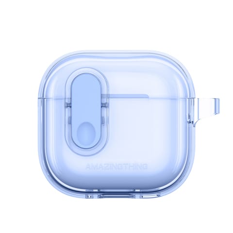 ⁨Etui pokrowiec do słuchawek AirPods 4 Minimal Case - niebieski⁩ w sklepie Wasserman.eu