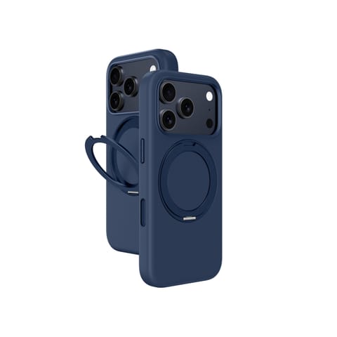 ⁨Etui pokrowiec na iPhone 17 Pro Max z podstawką Cloudie - niebieski⁩ w sklepie Wasserman.eu
