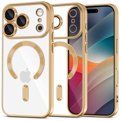 ⁨Etui case na iPhone 17 Pro MagFlex MagSafe - przezroczysto złote⁩ w sklepie Wasserman.eu