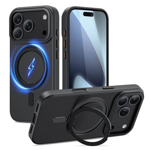 ⁨Etui case na iPhone 17 Pro MagRing MagSafe - czarny mat⁩ w sklepie Wasserman.eu