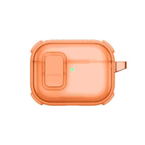 ⁨Etui ochronne do AirPods Pro 3 Titan Pro Mag Case Clear - pomarańczowe⁩ w sklepie Wasserman.eu