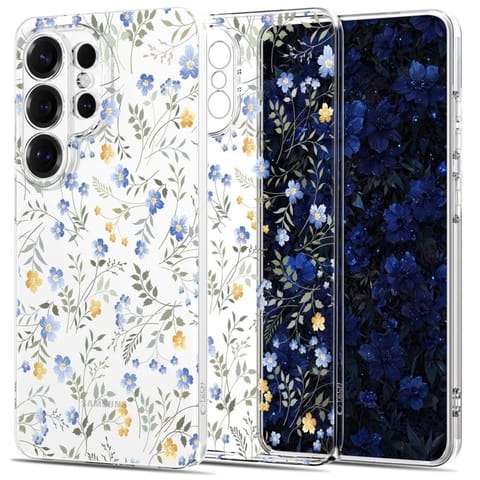 ⁨Etui pokrowiec na Samsung Galaxy S26 Ultra FlexAir - kolorowe kwiaty⁩ w sklepie Wasserman.eu