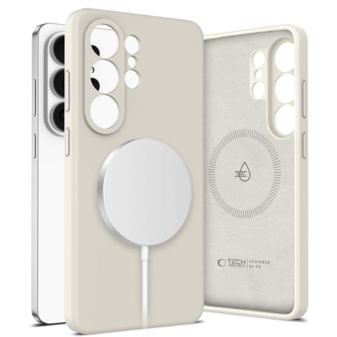 ⁨Etui pokrowiec na Samsung Galaxy S26 Ultra Silicone MagSafe - beżowy⁩ w sklepie Wasserman.eu