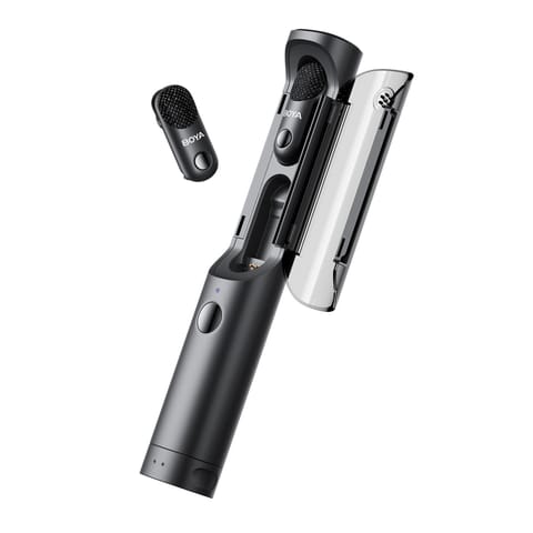 ⁨Zestaw mikrofonów bezprzewodowych 4w1 2.4GHz USB-C MAGIC-05 - czarny⁩ w sklepie Wasserman.eu