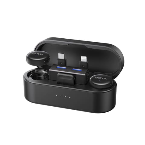 ⁨Zestaw mikrofonów bezprzewodowych z etui AI 2.4GHz USB-C⁩ w sklepie Wasserman.eu