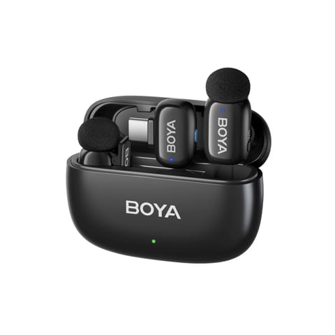 ⁨Zestaw mikrofonów bezprzewodowych z etui mini-14 2.4GHz USB-C⁩ w sklepie Wasserman.eu